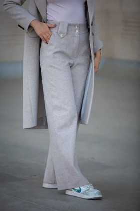 شلوار فوتر نیم بگ دو دکمه