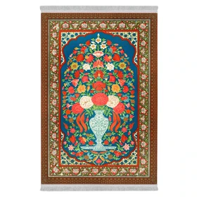 فرشینه از جنس پارچه هازان مخمل ترک طرح سنتی و مدرن برند دفه کد DAMG607