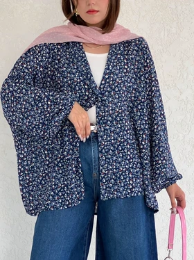 شومیز گل‌گلی