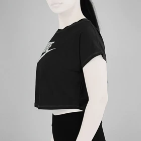 کراپ آستین کوتاه ورزشی زنانه نایک مدل VHD-3C337 مشکی