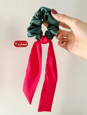 اسکرانچی ساتن آویزدار با تم یلدا