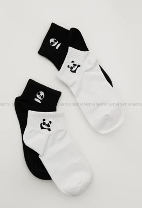 جوراب پاندا مچی پنبه کد1004982