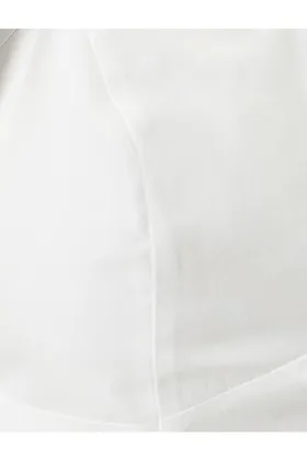 بلوز رافل کراپ یقه دلبند آستین بلند و باریک مناسب 4SAL60029IW