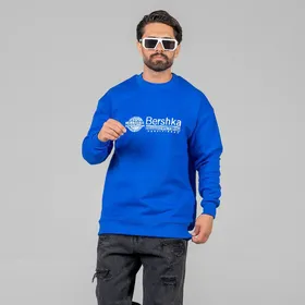 دورس مردانه و زنانه BERSHKA ضخیم 3 نخ رنگ آبی