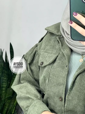 مانتو مخمل کبریتی گندم