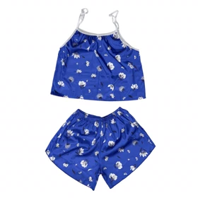 ست تاپ و شلوارک طرح گل 223