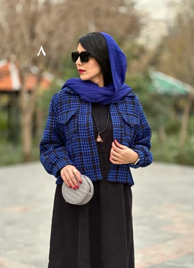 ست پیراهن مانتویی و کت شانل آلا