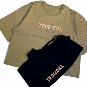 ست کراپ و شلوارک/کد:8167