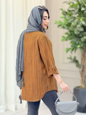 مانتو یقه دو دکمه گیلدا