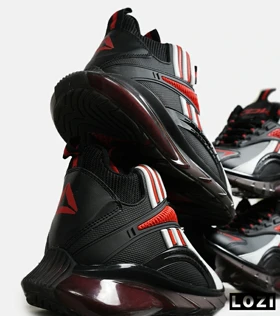 کفش کتانی ساق‌دار مشکی قرمز سفید Reebok Shaq Attaq