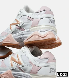 کفش کتانی زنانه سفید گلبهی NEW BALANCE 9060 مدل 6678