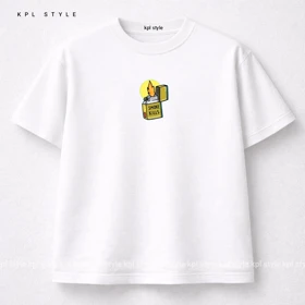 تیشرت باکسی طرح اسموک کیلز 100٪ پنبه | کد 1372