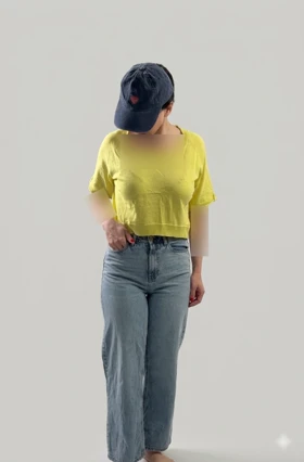 شومیز زرد فسفری برند cashe cashe