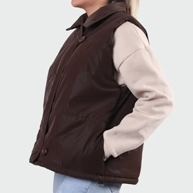 پافر دکمه دار مدل عسل کد 0139