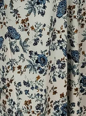 سارافون بارداری گل‌دار پارچه کرپ آستین حلقه‌ای زنانه کد 2018