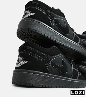 کفش کتانی مردانه مشکی نایک NIKE Jordan 1 Sketch