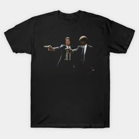 تیشرت کلاسیک داستان عامه پسند | تیشرت Pulp Fiction طرح Vincent Vega And Jules Winnfield کد 111800