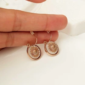 گوشواره طرح خورشید زرمیس