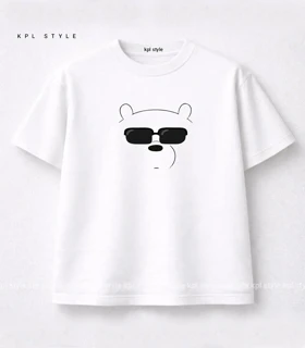 تیشرت باکسی یونیسکس طرح Bear کد 1350