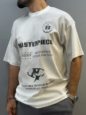 تیشرت طرحدار مردانه پیستوله ای 35