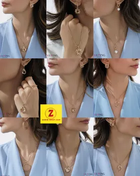 نیمست ژوپینگ زنانه طلایی طرح طلا