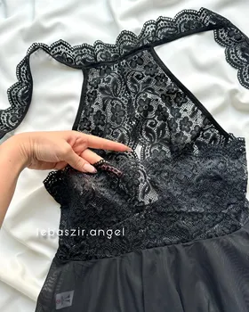 پیراهن حریر دور گردنی