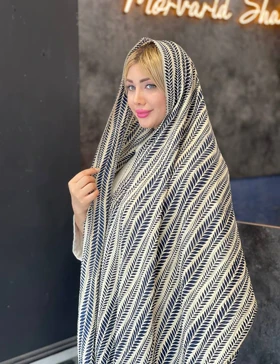 شال طرحدار پانیذ کد : 1002