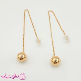 گوشواره بخیه ای ژوپینگ مدل توپی