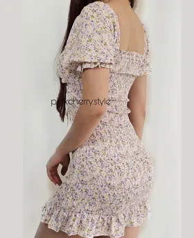 پیراهن کش دوزی گل‌دار شین🌸