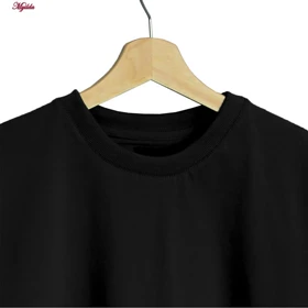 تیشرت آستین کوتاه مردانه نیکریس مدل پنبه‌ای رنگ مشکی کد 5316-H-NR&R