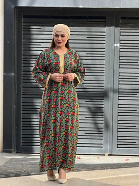 پیراهن ساحلی گلریز کتیبه طلایی 4163