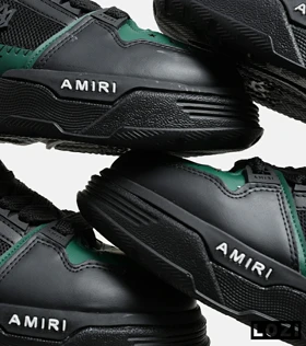 کفش کتانی مشکی سبز AMIRI MA2 Leather