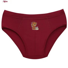 شورت پنبه‌ای پسرانه کوزا مدل اسلیپ زرشکی کد 4596