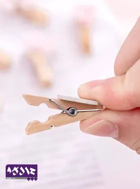 گیره چوبی طرح خرگوش و هویج