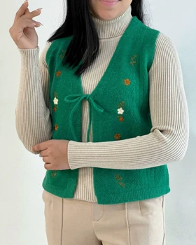 جلیقه بافت گلدوزی کد 5206