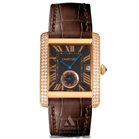 ساعت کارتیه بند چرمی Cartier Tank DRgK1