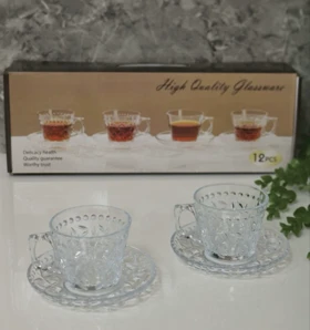 ست فنجان و نعلبکی چای خوری طرحدار