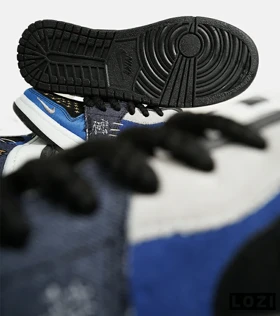 کفش کتانی مردانه و زنانه آبی مشکی طوسی NIKE jordan Vodoo مدل 6749