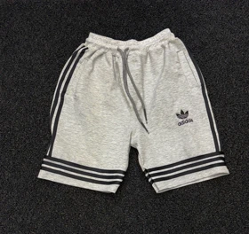 شلوارک طوسی ملانژ آدیداس مردانه سایز XL