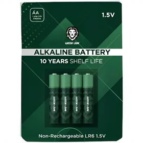 باتری قلمی آلکالاین گرین لاین (Green Lion) 4 عددی مدل GNAKBAA