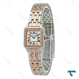 ساعت کارتیه Panthere زنانه دورنگین دورنگ رزگلد سایز اسمال Cartier-7925-L