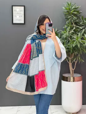 شال ترکیبی زنجیر دار