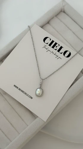 گردنبند مروارید استیل