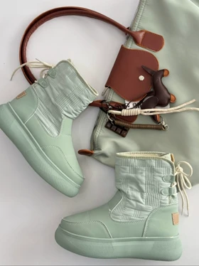 نیم بوت پشت بندی کاپشنی 4245