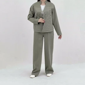 ست کت و شلوار زنانه طرحدار