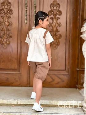 بلوز برش‌دار گلدوزی