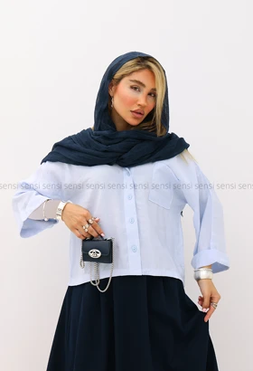 شومیز زنانه باکسی پری مودال کد1005491
