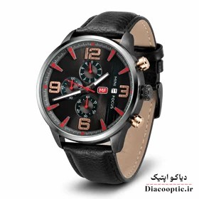 ساعت مچی مردانه اورجینال موتور ژاپن برند مینی فوکوس سه موتور مدل Mf0016G.01 بند چرم