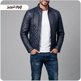 کاپشن چرم اصل مردانه کد N0609