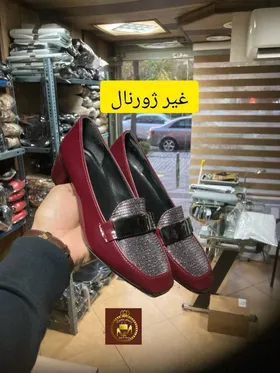 کفش ورنی مجلسی سه سانت زنانه